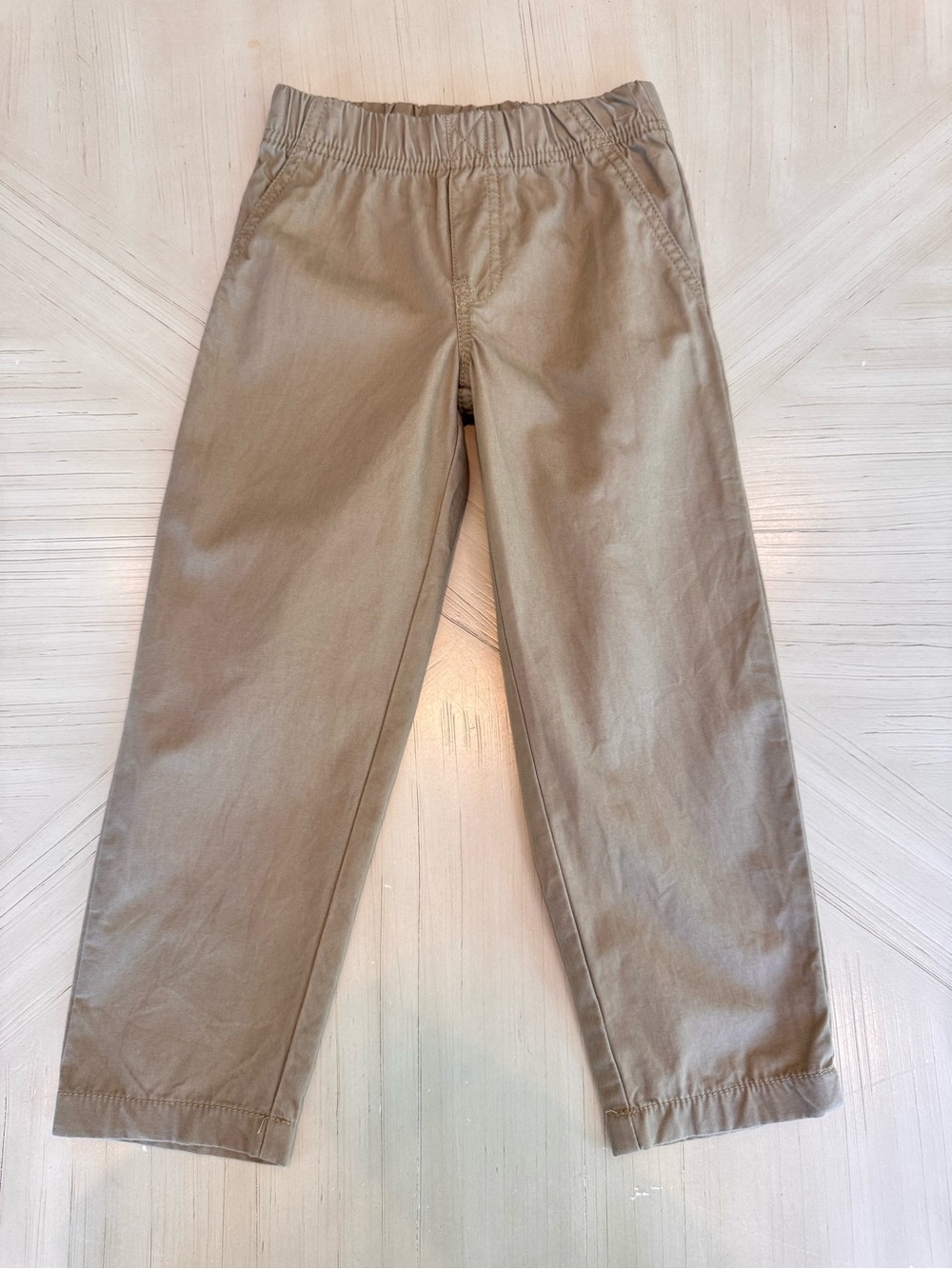 Carters Boys Pull-On Pants in classic khaki, size 4T